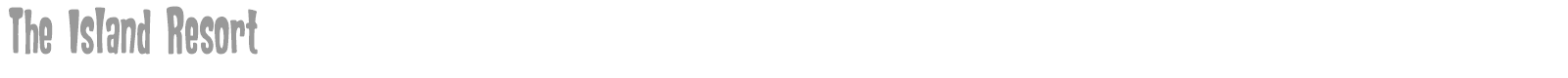 The Island Resort font preview